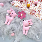 Décoration chambre bébé animaux de la forêt, motif biches