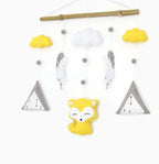 Décoration murale pour chambre bébé renard avec ce capteur de rêves original aux couleurs à personnaliser